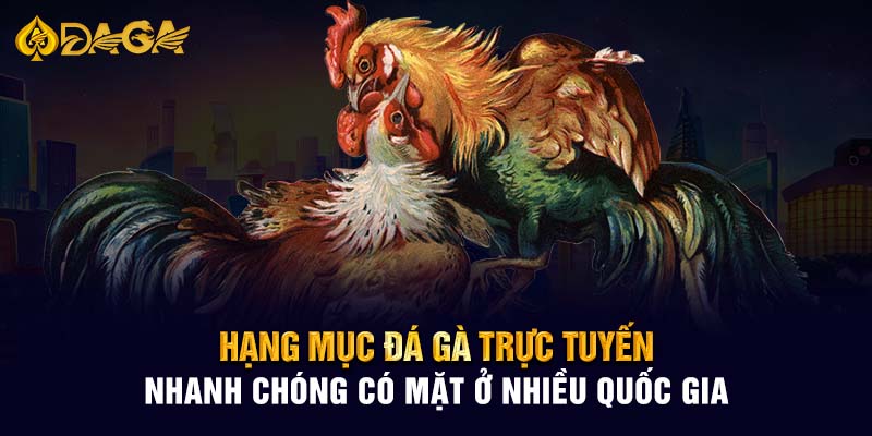 Hạng mục đá gà trực tuyến nhanh chóng có mặt ở nhiều quốc gia